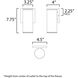 Caldera LED 7.75 inch Black Outdoor Wall Mount