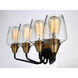 Goblet 4 Light 26.25 inch Bronze and Antique Brass Bath Vanity Wall Light