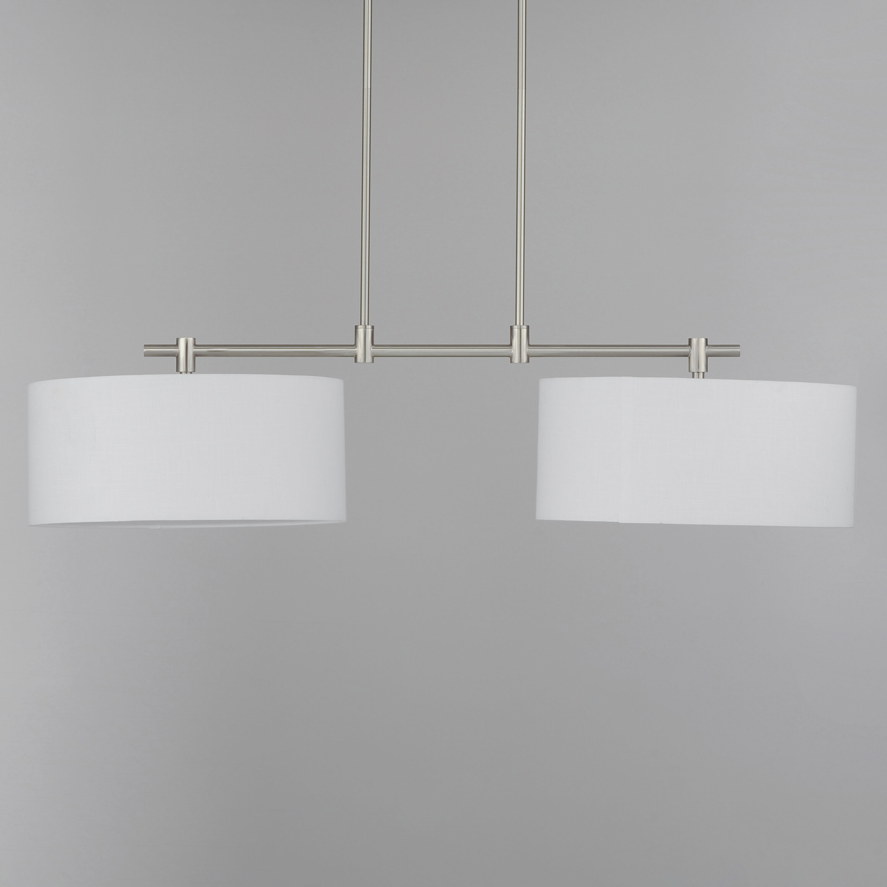 Bongo 2 Light 42 inch Satin Nickel Linear Pendant Ceiling Light