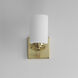 Deven 1 Light 4.75 inch Satin Brass Wall Sconce Wall Light