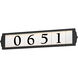 Address LED 5 inch Black Outdoor Wall Frame