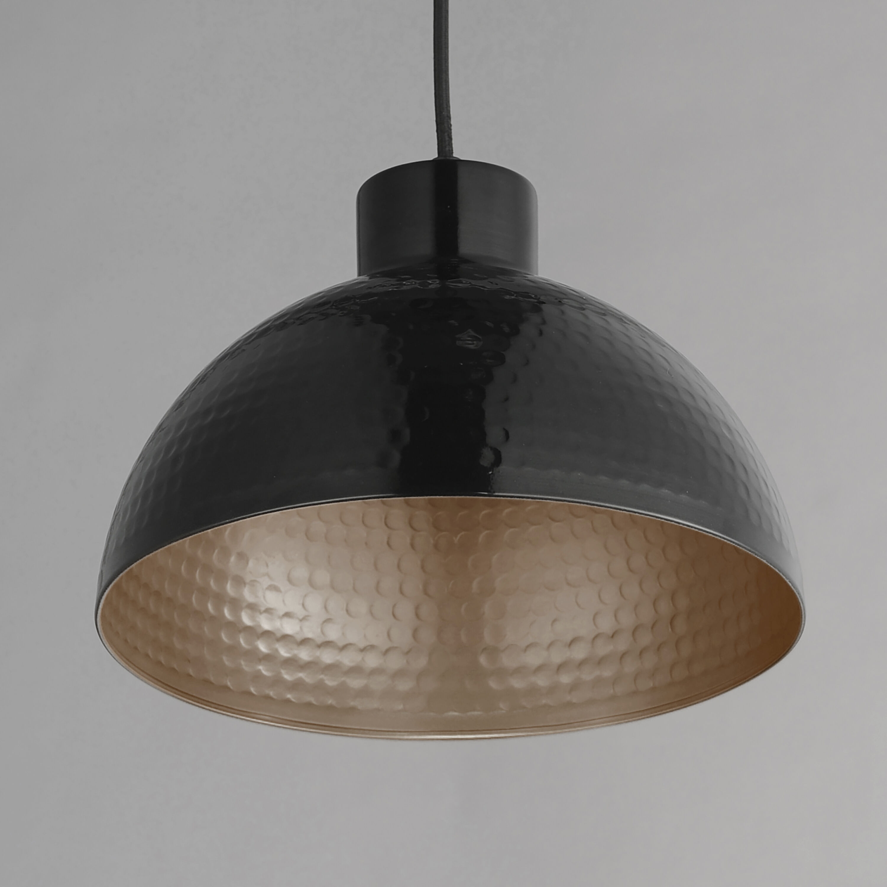 Rockport 1 Light 12 inch Black and Antique Copper Single Pendant Ceiling Light