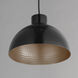 Rockport 1 Light 12 inch Black and Antique Copper Single Pendant Ceiling Light