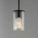 Lateral 1 Light 4.75 inch Black Single Pendant Ceiling Light in Clear