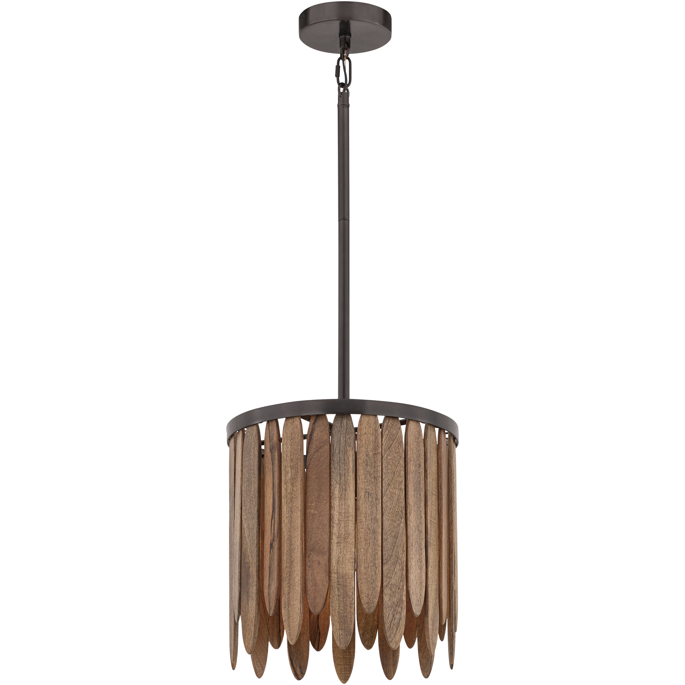 Marimba 1 Light 12 inch Walnut Single Pendant Ceiling Light