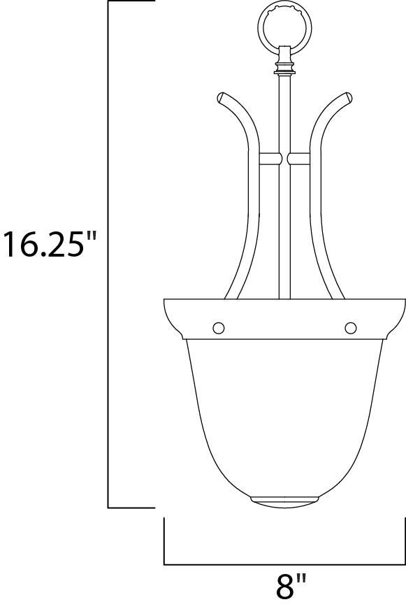 Malaga 1 Light 8 inch Oil Rubbed Bronze Foyer Light Ceiling Light