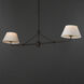 Dunbridge 2 Light 62 inch Antique Bronze Linear Pendant Ceiling Light