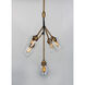 Savvy LED 24.25 inch Antique Brass and Black Single Pendant Ceiling Light