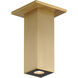 Culvert LED 2.5 inch Natural Aged Brass Outdoor Flush Mount