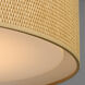 Prime LED 16 inch Flush Mount Ceiling Light in Grass Cloth
