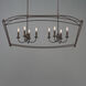 Plumette 8 Light 48 inch Chestnut Bronze Linear Pendant Ceiling Light