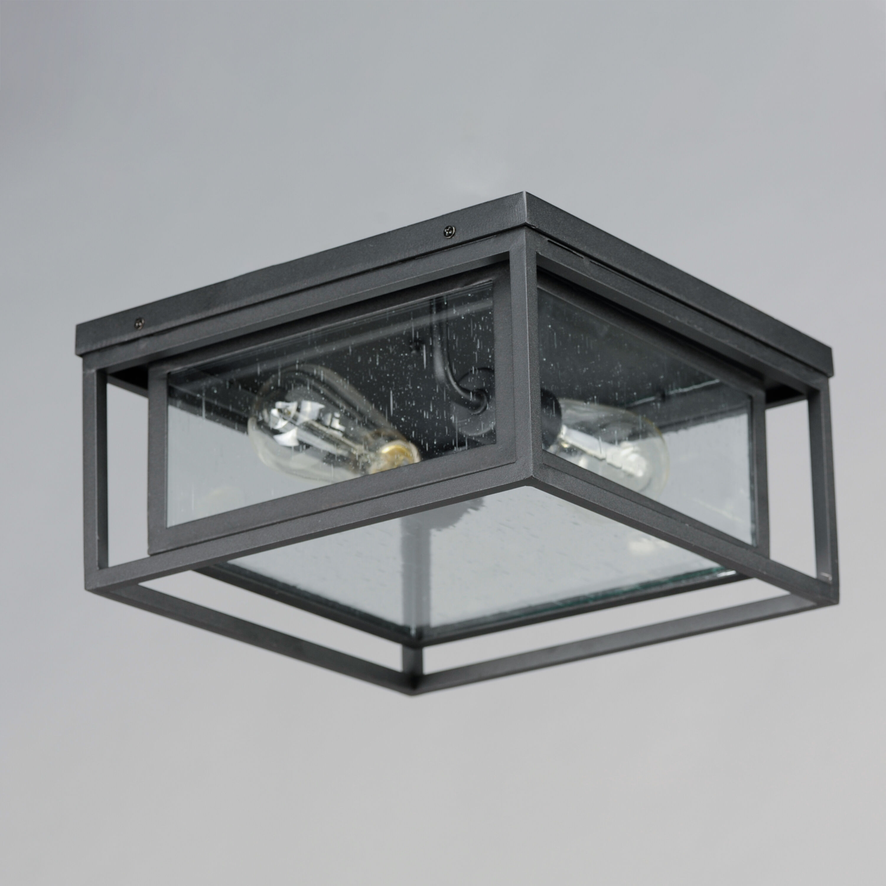 Cabana 2 Light 12 inch Black Outdoor Flush Mount