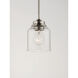 Acadia 1 Light 4.75 inch Satin Nickel Single Pendant Ceiling Light