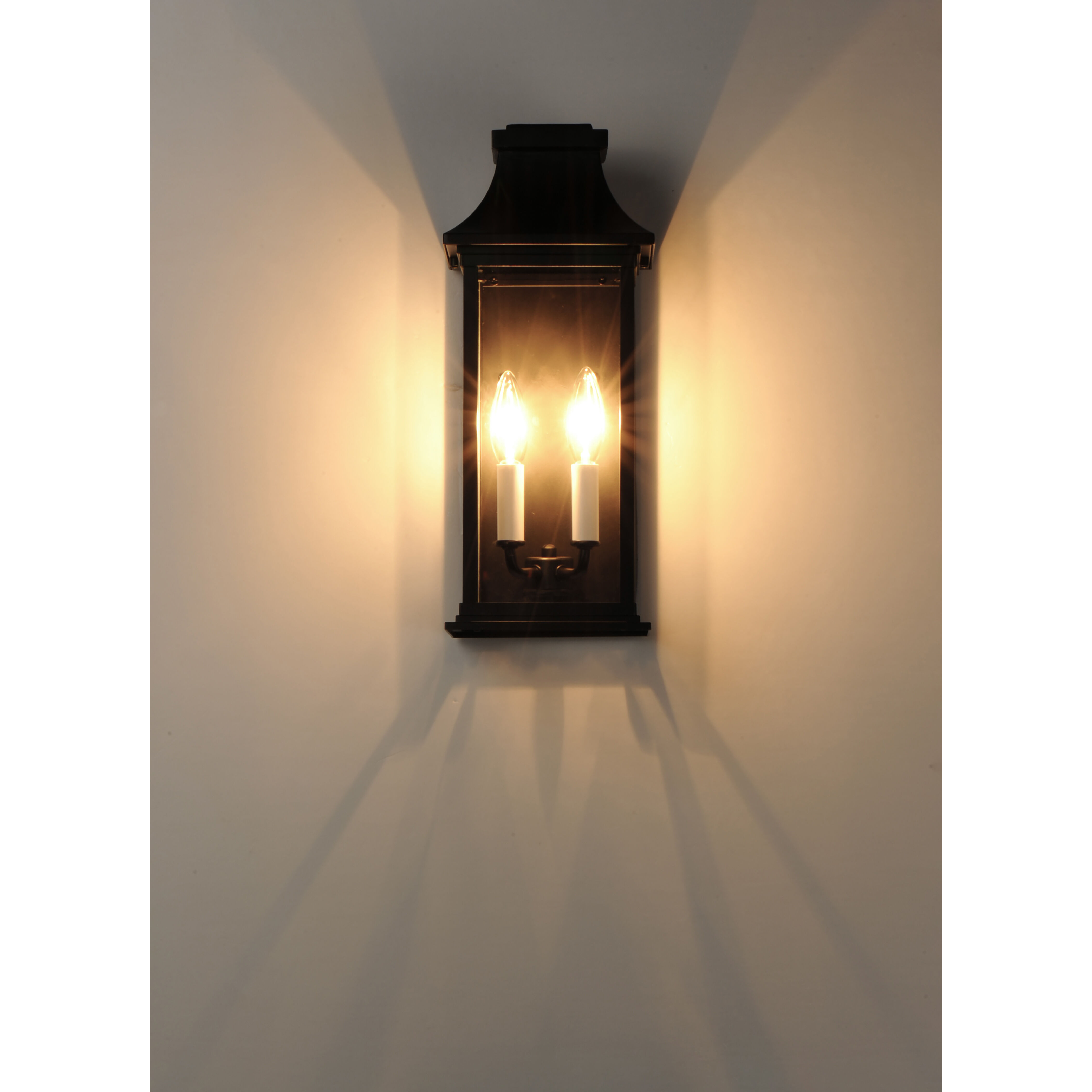 Maxim 30025CLBK Vicksburg 2 Light 16 inch Black Outdoor Wall