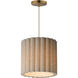 Penelope 1 Light 14.5 inch Natural Aged Brass Single Pendant Ceiling Light
