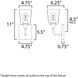 Hudson 1 Light 4.75 inch Satin Nickel Wall Sconce Wall Light in Clear