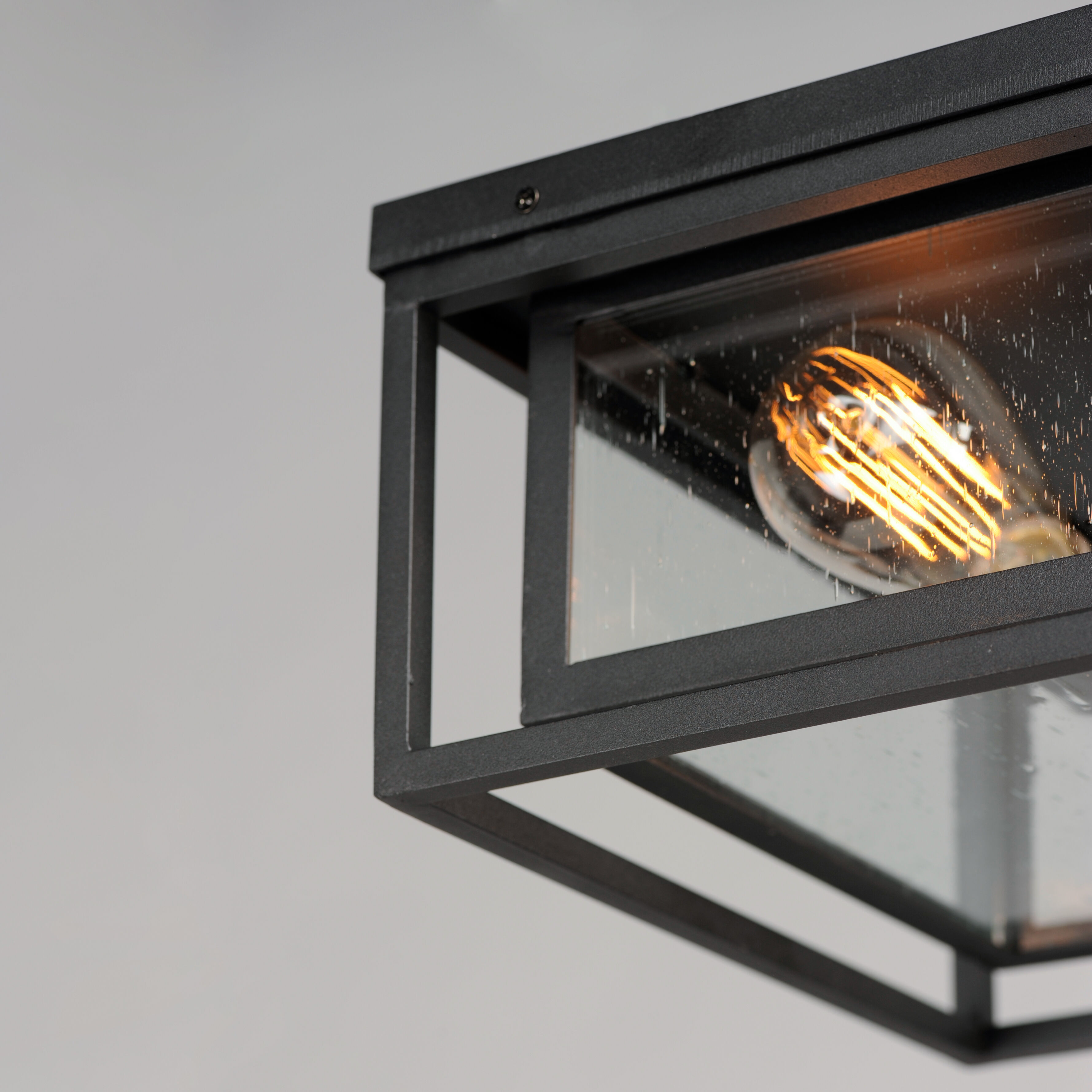 Cabana 2 Light 12 inch Black Outdoor Flush Mount