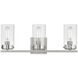Pinn 3 Light 21 inch Satin Nickel Bath Vanity Wall Light