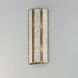 Miramar 2 Light 8 inch Capiz and Natural Aged Brass ADA Wall Sconce Wall Light