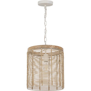 Vannerie 1 Light 12 inch Ecru Single Pendant Ceiling Light