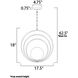 Coronet 1 Light 17.5 inch Satin Brass Single Pendant Ceiling Light