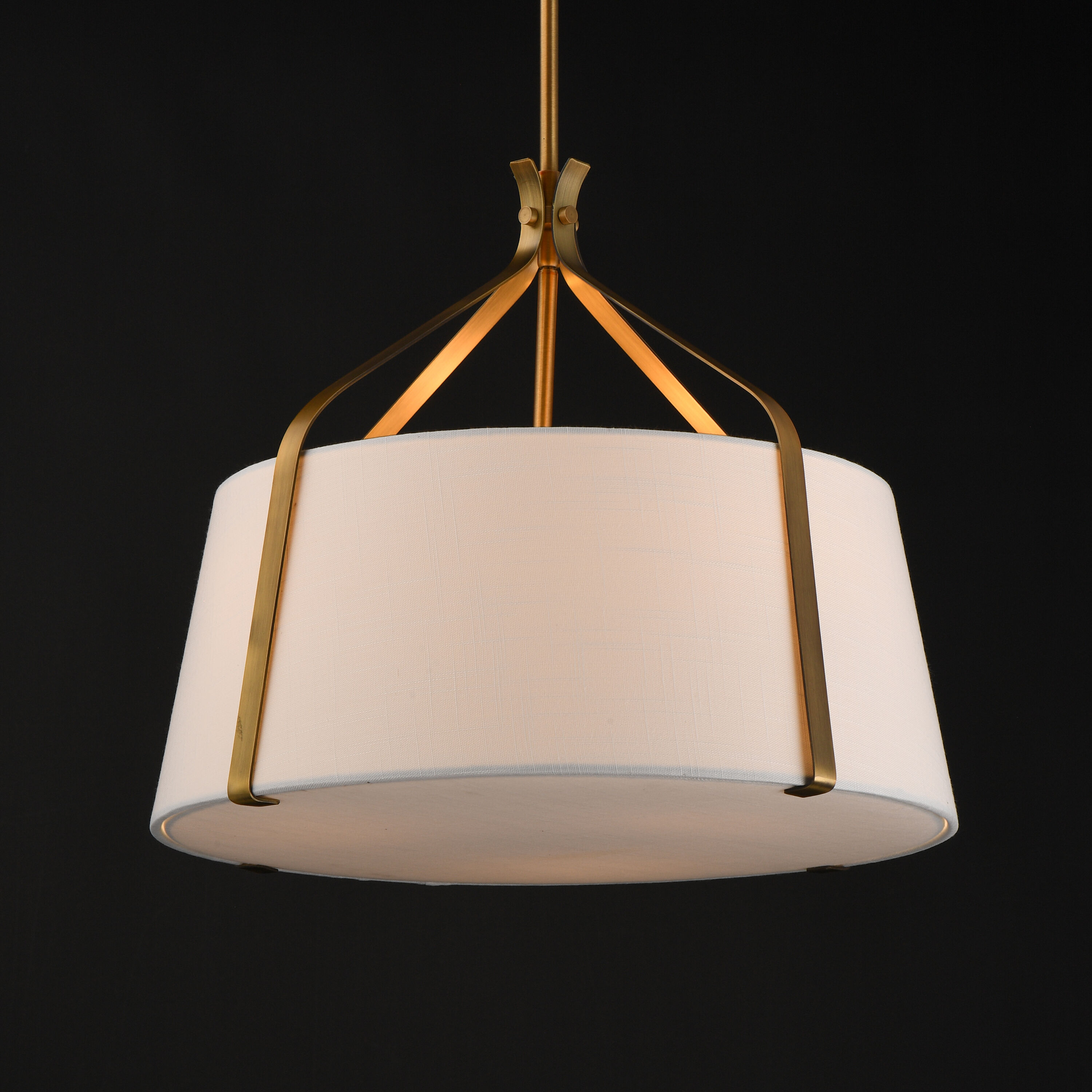 Bandera 3 Light 20.75 inch Natural Aged Brass Multi-Light Pendant Ceiling Light