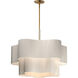 Corsica 6 Light 34 inch Natural Aged Brass Multi-Light Pendant Ceiling Light