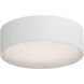 Prime LED 16 inch Flush Mount Ceiling Light in White Linen