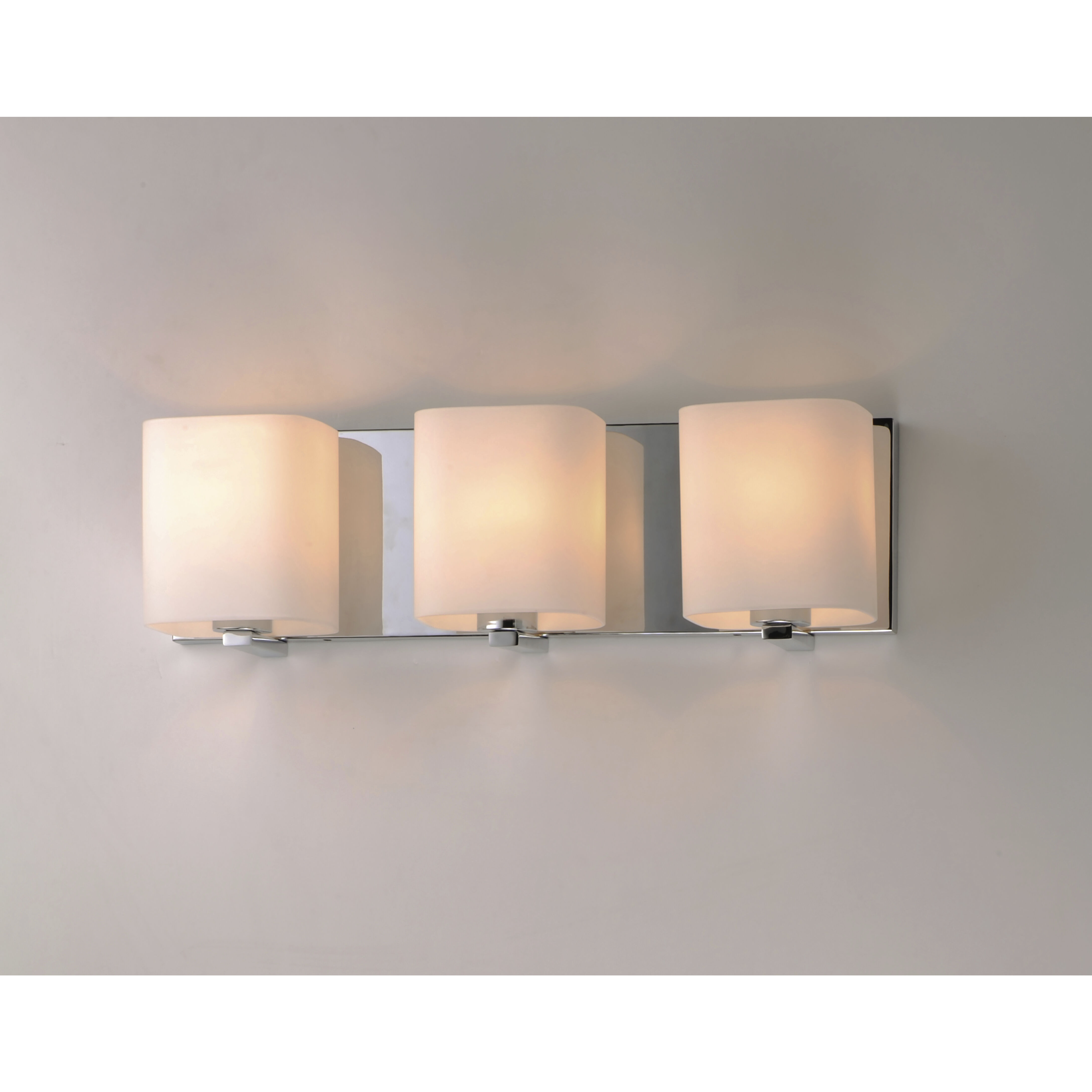 Wrap 3 Light 19 inch Polished Chrome Bath Vanity Wall Light
