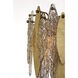 Majestic 3 Light 10.5 inch Gold Leaf Wall Sconce Wall Light