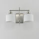 Bisque 2 Light 16 inch Polished Nickel Wall Sconce Wall Light