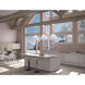 Nordic 1 Light 19 inch Tan Leather and White Single Pendant Ceiling Light