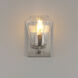 Geode Wall Sconce Wall Light in Satin Nickel