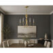 Paloma 5 Light 26 inch Gold Leaf Chandelier Ceiling Light