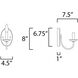 Logan 1 Light 4.5 inch Satin Nickel Wall Sconce Wall Light