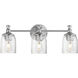 Swirl 3 Light 23 inch Satin Nickel Bath Vanity Wall Light