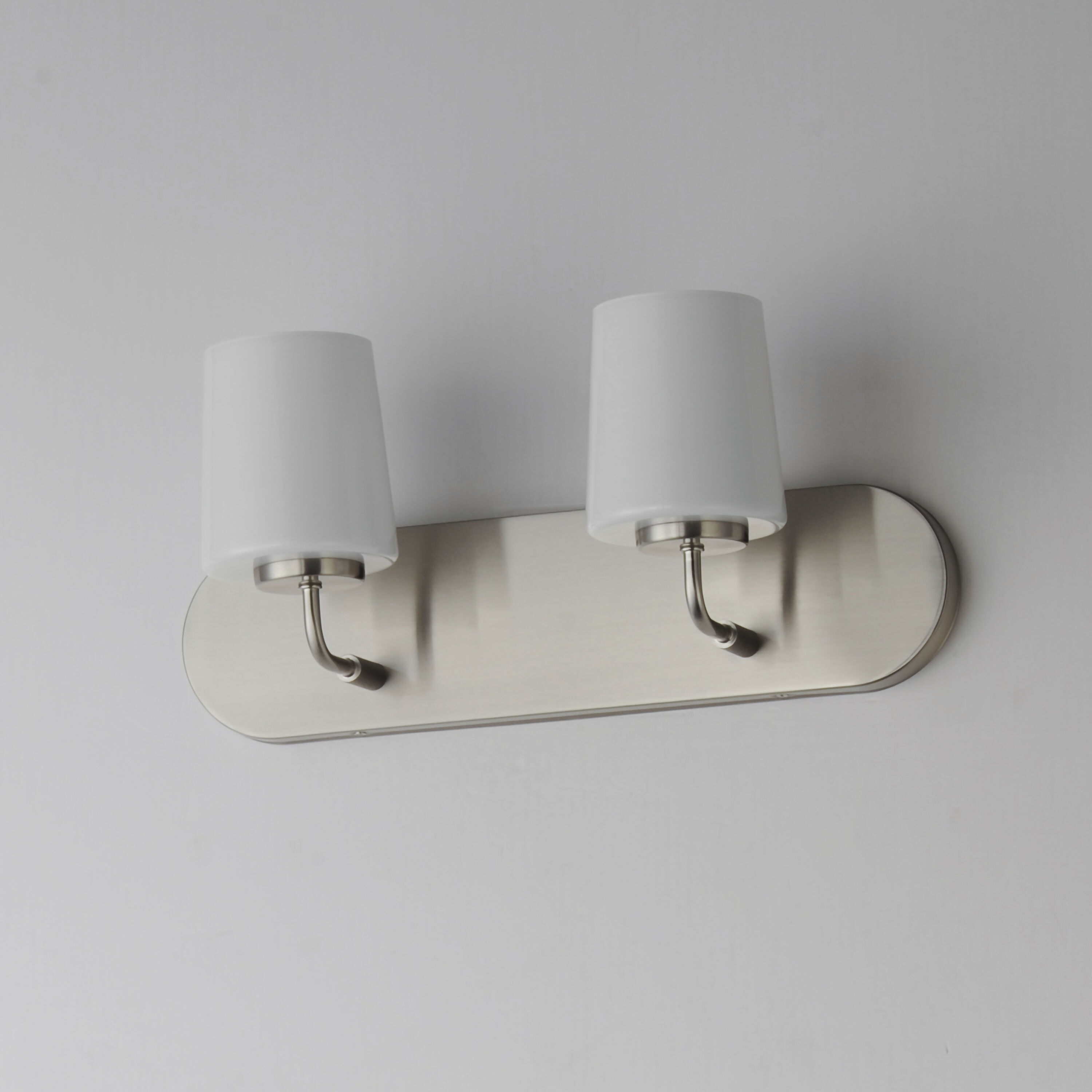 Durham 2 Light 18 inch Satin Nickel Bath Vanity Wall Light