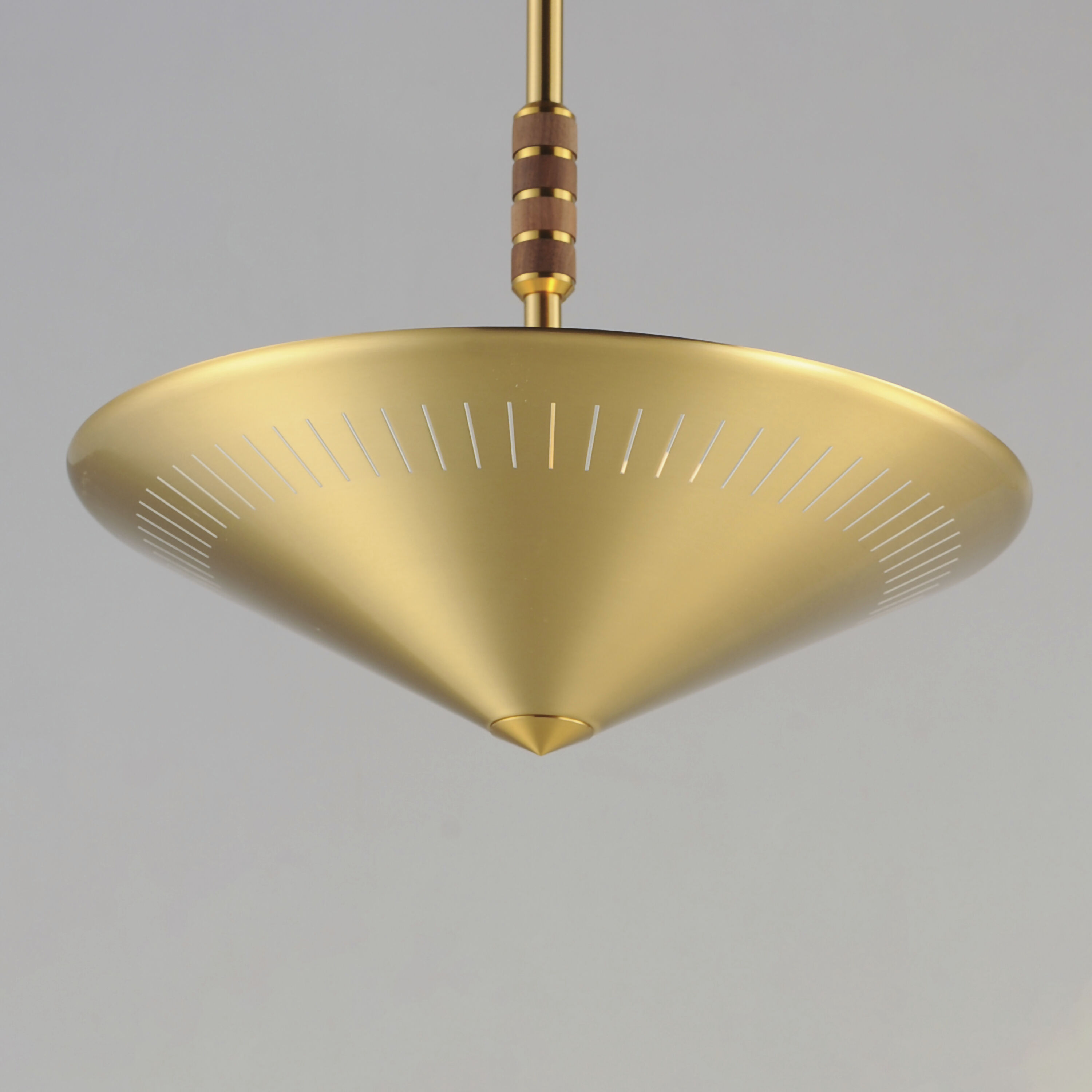 Helsinki 2 Light 16 inch Natural Aged Brass Single Pendant Ceiling Light