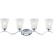 Vital 4 Light 32 inch Polished Chrome Bath Vanity Wall Light
