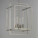 Gridline 4 Light 14 inch Satin Nickel Single Pendant Ceiling Light