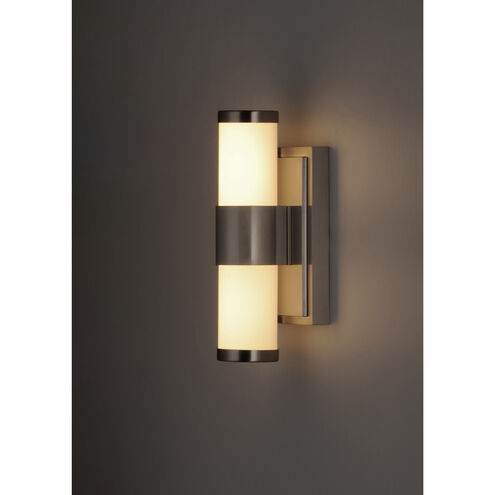 Optic LED 14 inch Satin Nickel Bath Vanity Wall Light
