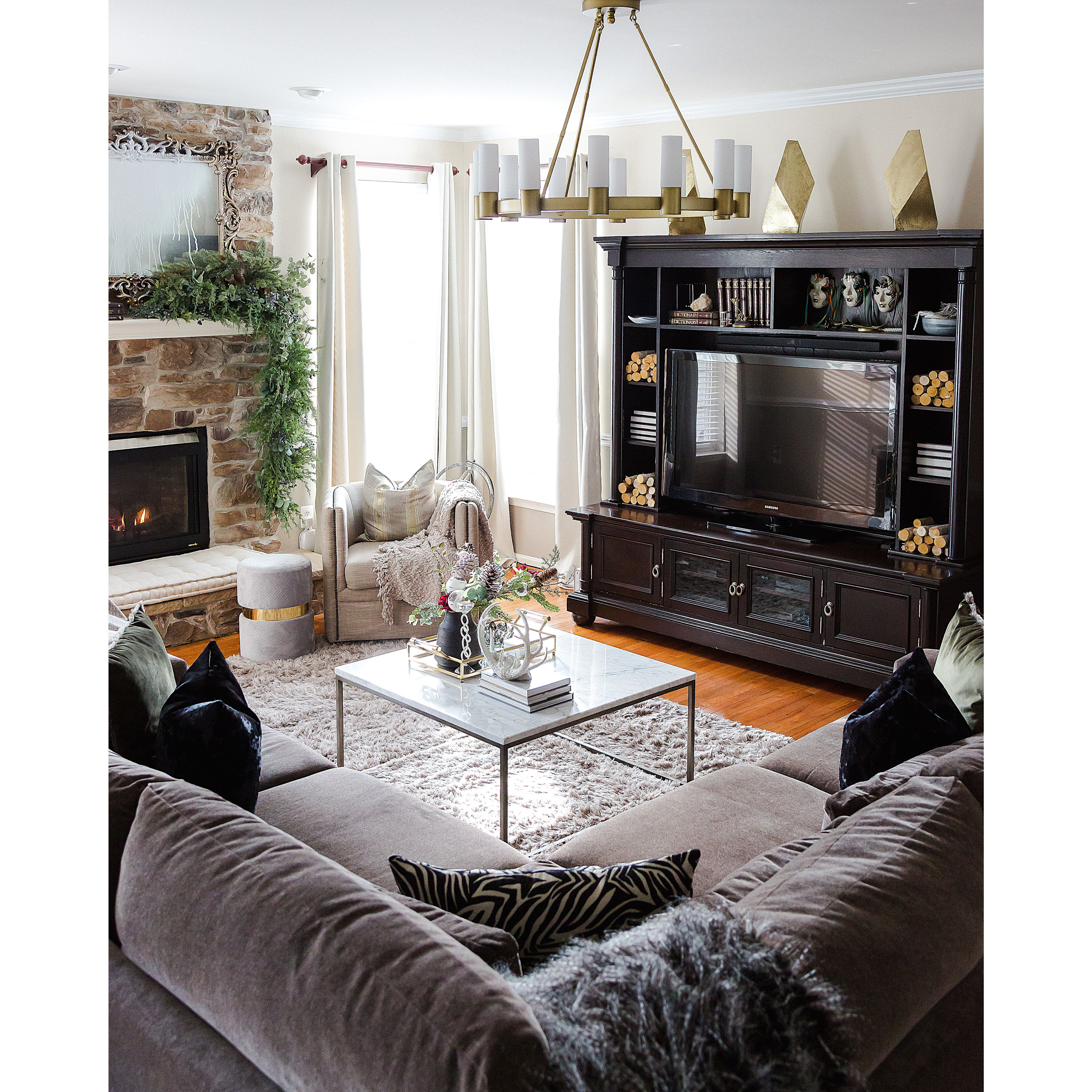 Contessa 12 Light 35 inch Natural Aged Brass Chandelier Ceiling Light