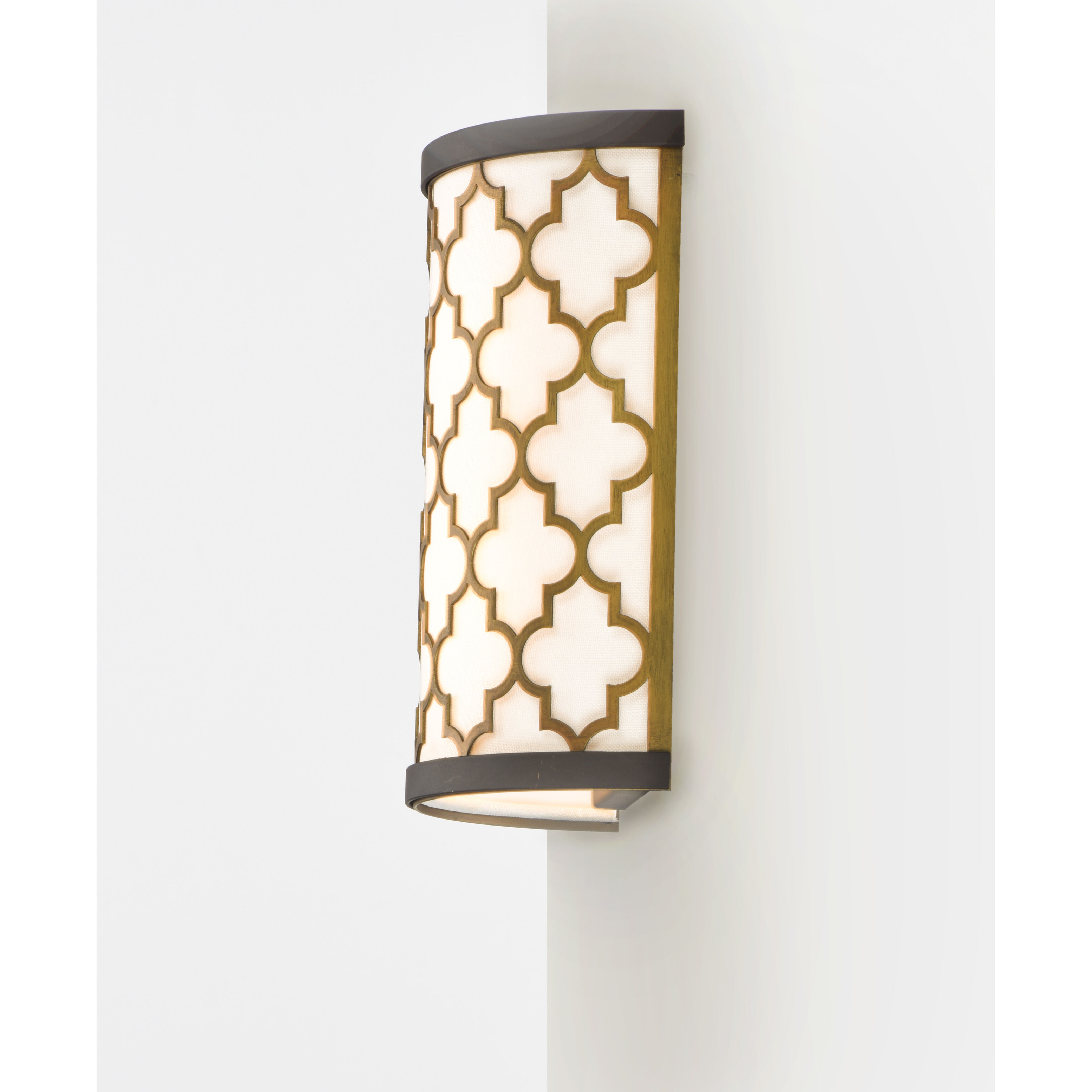 Crest LED 8 inch Oil Rubbed Bronze/Antique Brass ADA Wall Sconce Wall Light