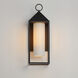 Aldous 1 Light 20.75 inch Black Outdoor Wall Mount