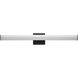Rail LED 30 inch Black Bath Vanity Wall Light