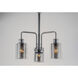 Filigree 3 Light 18 inch Polished Chrome Mini Chandelier Ceiling Light