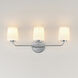 Durham 3 Light 23 inch Polished Chrome Bath Vanity Wall Light