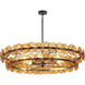 Loren 6 Light 42 inch Gunmetal Multi-Tier Chandelier Ceiling Light