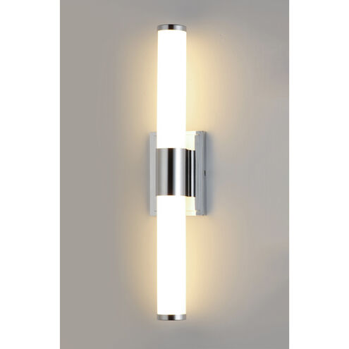 Optic LED 18 inch Polished Chrome Bath Vanity Wall Light