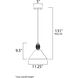 Tucson 1 Light 11.25 inch Oil Rubbed Bronze and Weathered Wood Single Pendant Ceiling Light